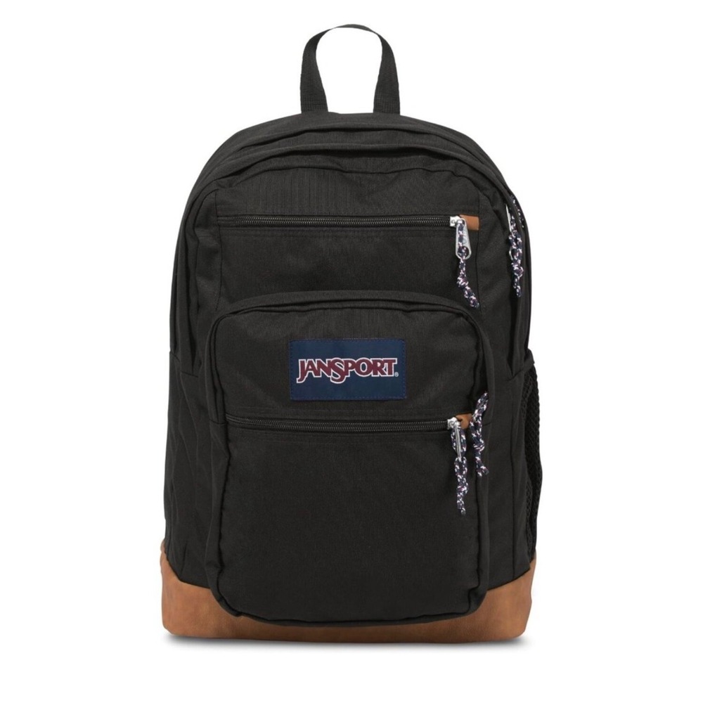 JanSport Cool Student Backpack Black Brown Laptop Sleeve JS0A2SDD008 NWT
